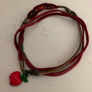 Anklet with Apple Charm